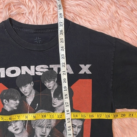 MONSTA X KPOP Music by HASHTAG Black Adult Size Medium T-Short‎ Sleeve - Picture 4 of 5
